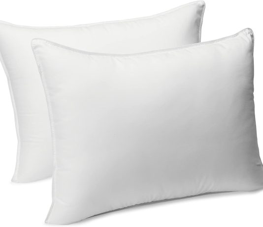 amazon basics down alternative bed pillow review