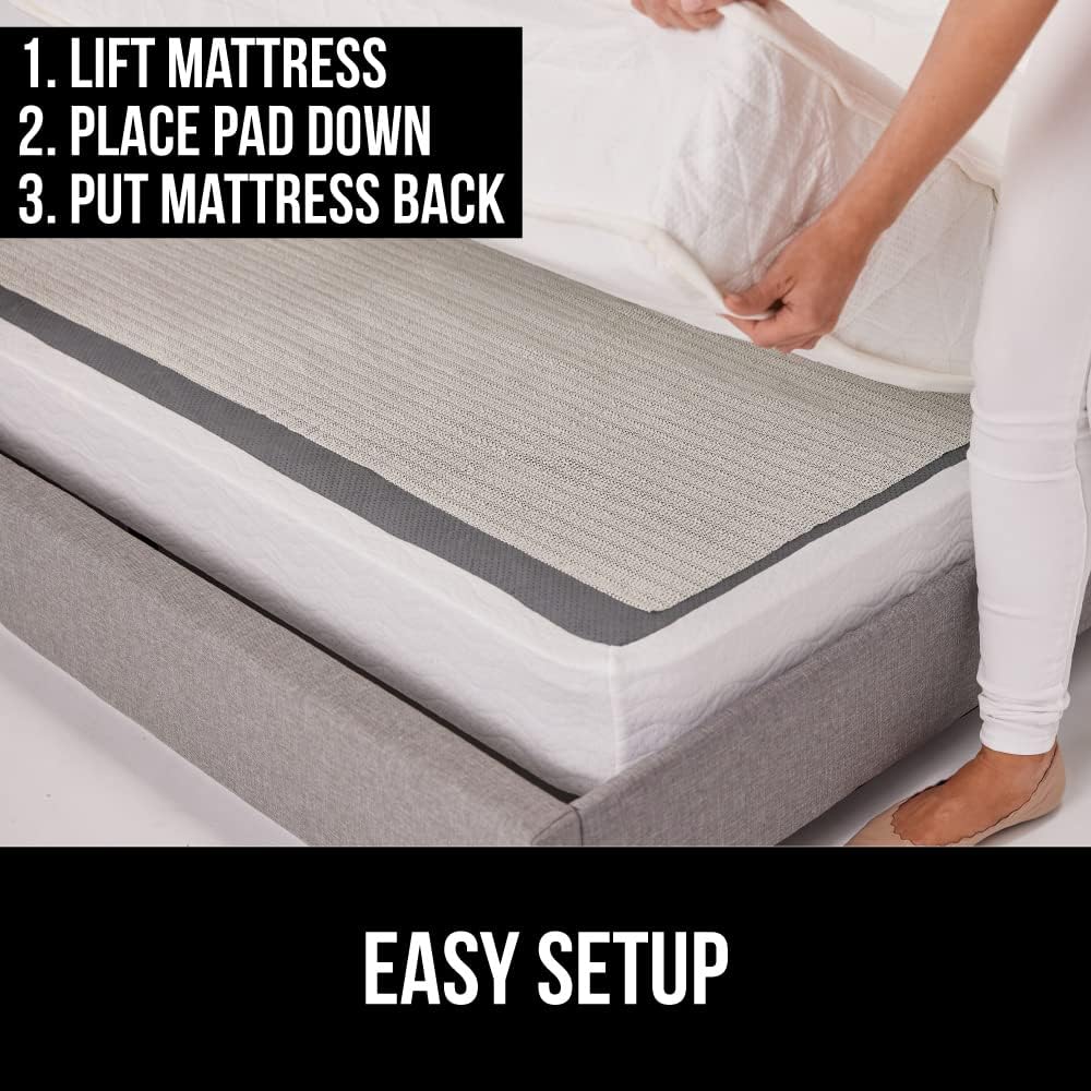 Gorilla Grip Original Mattress Slide Stopper and Gripper, Queen, Keep Bed and Topper Pad from Sliding for Sofa, Couch, Chair Cushion, Mattresses, Easy Trim, Slip Resistant, Grips Helps Stop Slipping