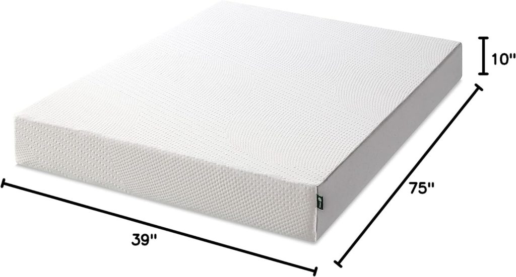 ZINUS 6 Inch Cooling Essential Foam Mattress, Bed-in-a-Box, CertiPUR-US Certified, Full, White