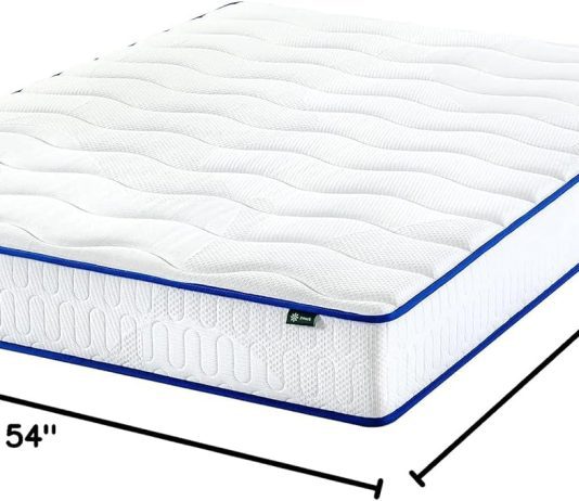 zinus 8 inch foam and spring mattress full review