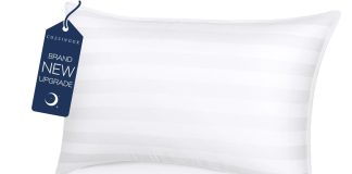 cozsinoor queen size cooling bed pillows for sleeping hotel quality set of 2 down alternative microfiber filled for back