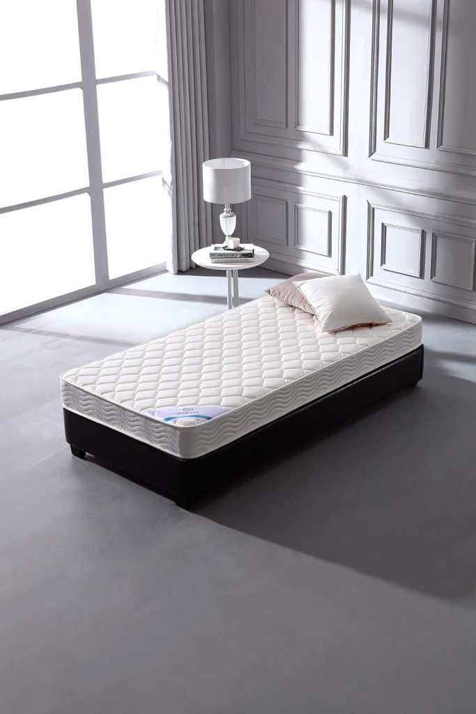 Home Life 3260Twin Polyester Mattress, Twin, Firm, White