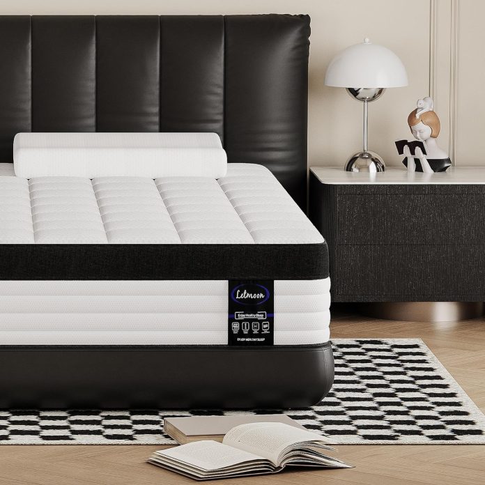 letmoon full size mattress 10 inch hybrid full mattress in a box medium firm mattress with memory foam and pocket spring
