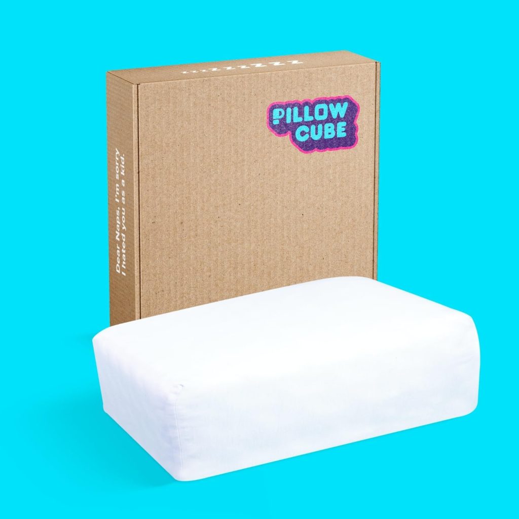 Pillow Cube Side Cube - Most Popular (5”) Bed Pillows for Sleeping on Your Side, Cooling Memory Foam Pillow Support Head  Neck for Pain Relief - King, Queen, Twin 24x12x5