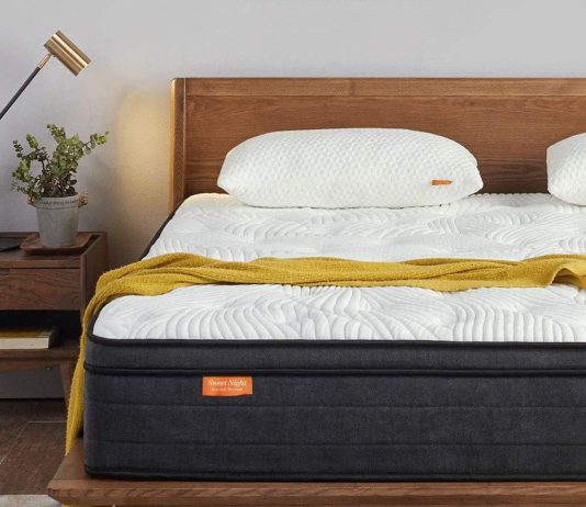 sweetnight queen mattress in a box 12 inch plush pillow top hybrid mattress gel memory foam for sleep cool motion isolat