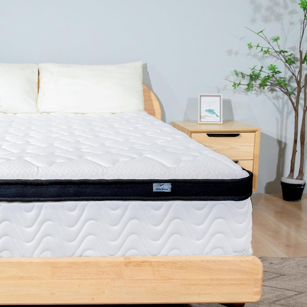 Full Size Mattress | 10 Inch Hybrid Mattresses Full in a Box | Medium Firm Memory Foam and Individual Pocket Springs | Fiberglass Free Bed Matress | Breathable | CertiPUR-US
