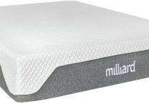 milliard memory foam mattress 10 inch firm bed in a box pressure relieving classic king